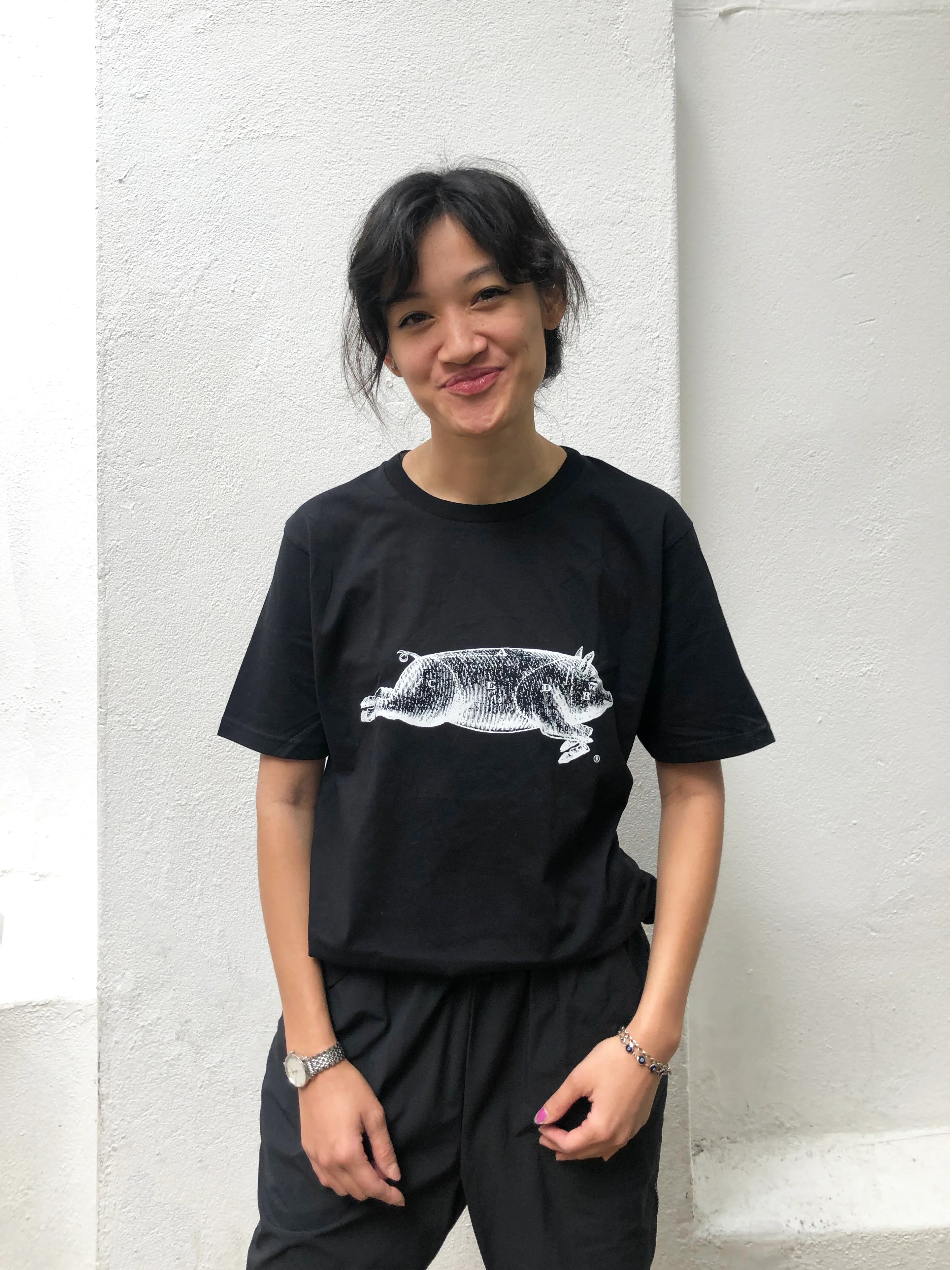 A BLACK PIG T-SHIRT - Image 4